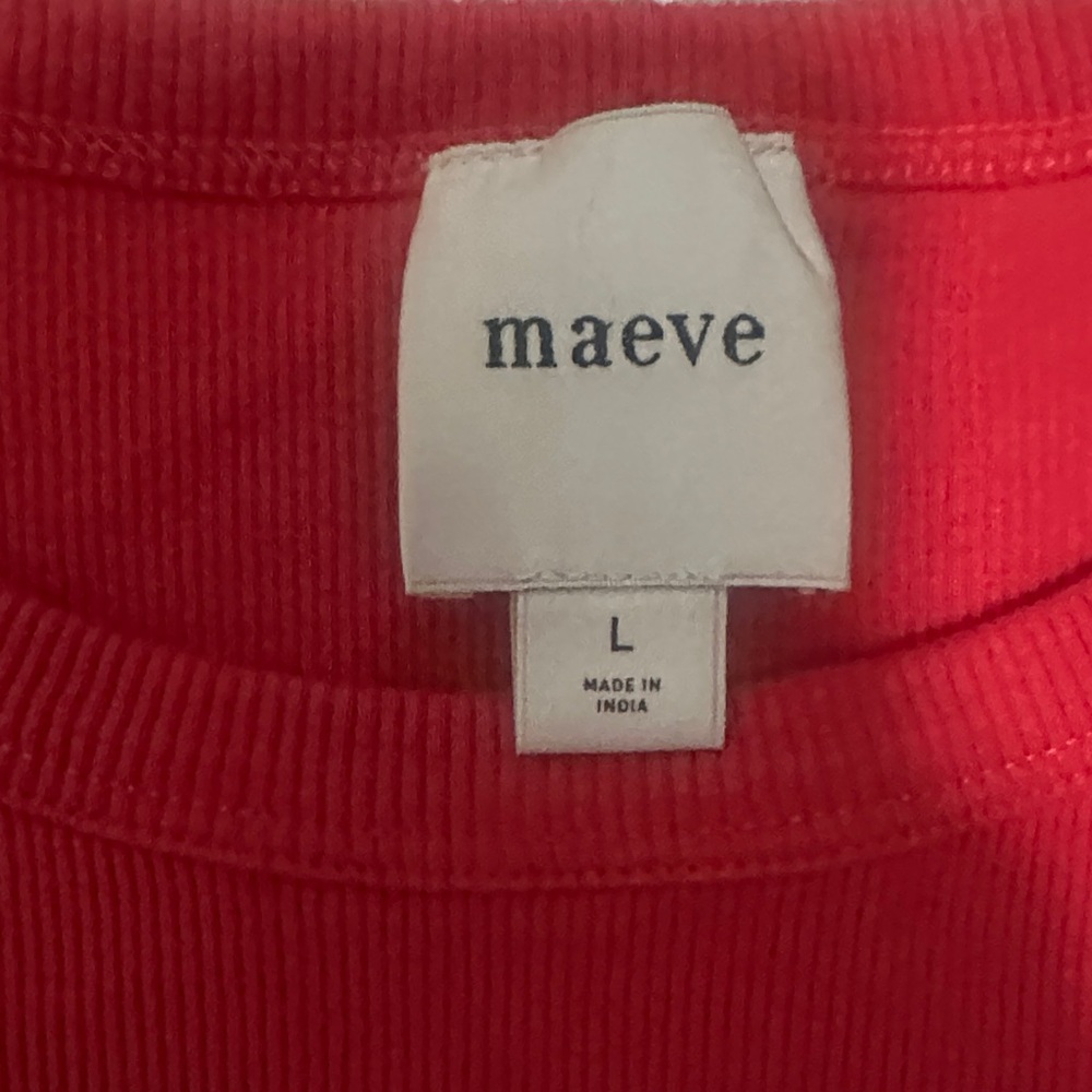 Maeve Ribbed Embroidered Sailboat Tee - Picture 2 of 3